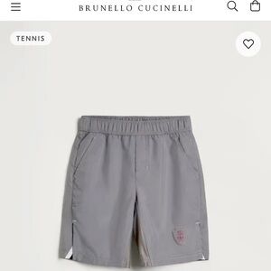 Brunello Cucinelli Charcoal Athletic Shorts